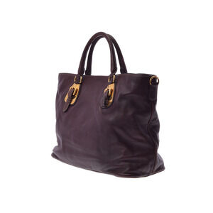 Prada bag calfskin leather tote Black